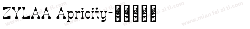 ZYLAA Apricity字体转换
